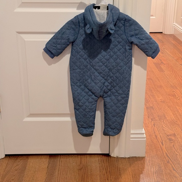 NWT First Impressions Macys Baby Boys Denim Snowsuit Bunting Size 12 Months - Picture 5 of 8